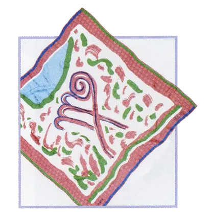 100% Silk Jacquard Scarf - Virgo