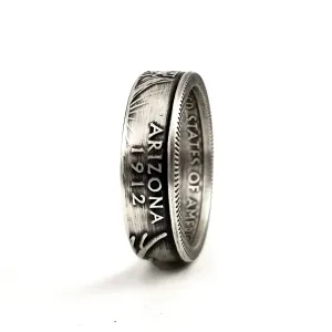 90% Silver Arizona Quarter Ring