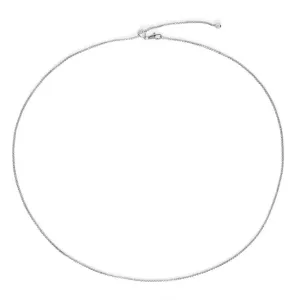 Adjustable Charm Necklace - Silver
