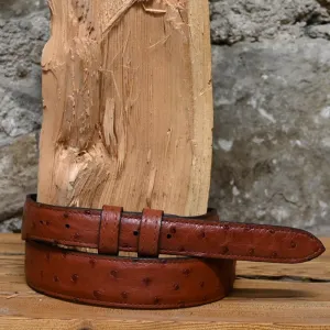 Almond Ostrich Belt