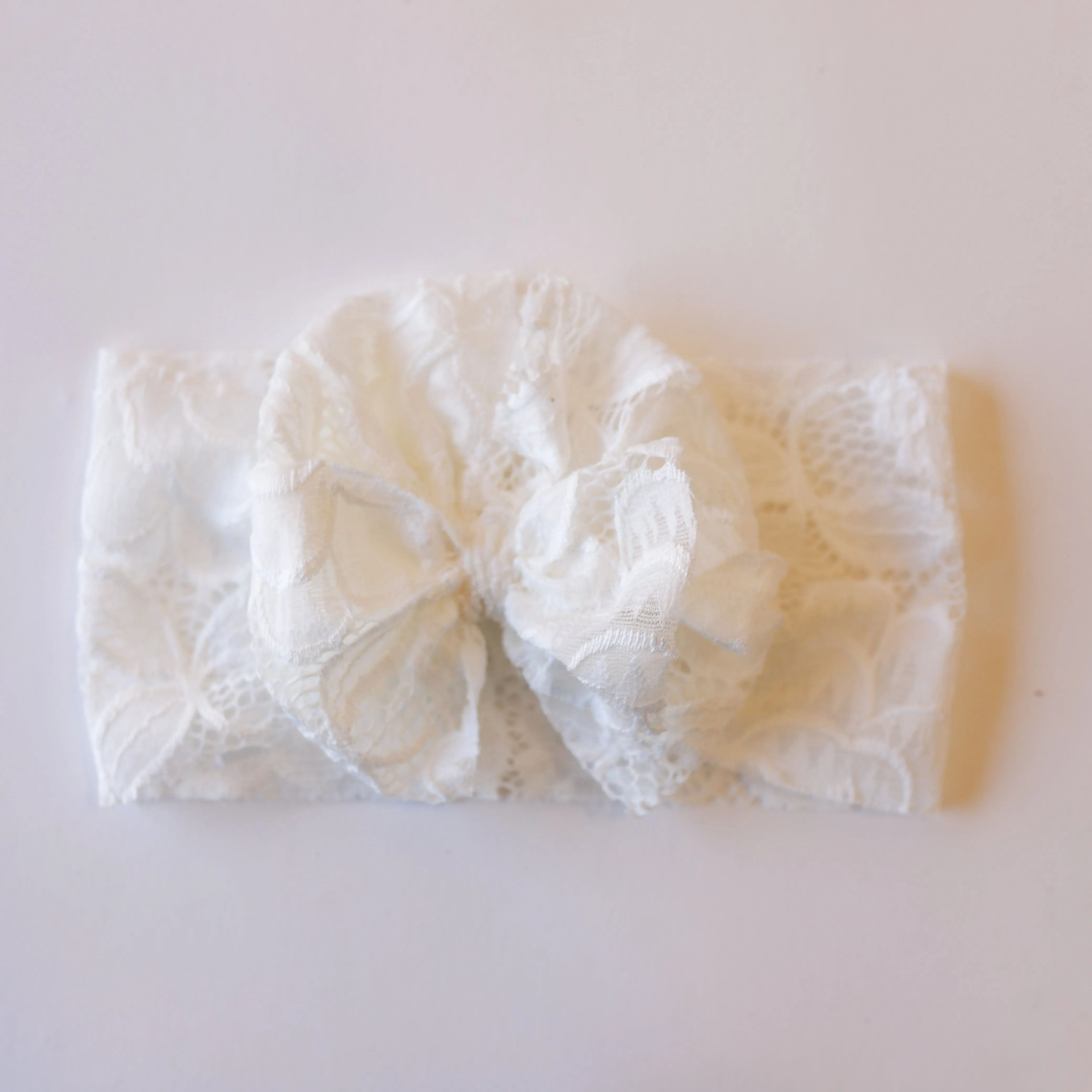 Beige Lace Headwrap
