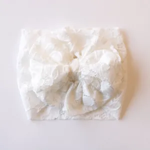 Beige Lace Headwrap