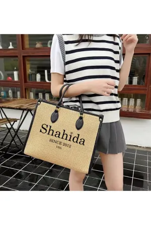 Black Modern Tote Bag