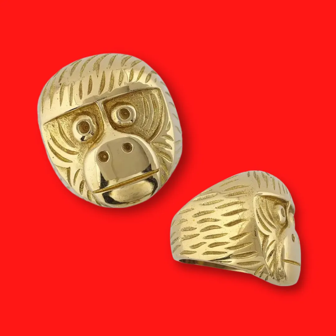 Brass Monkey Ring (Size Options)