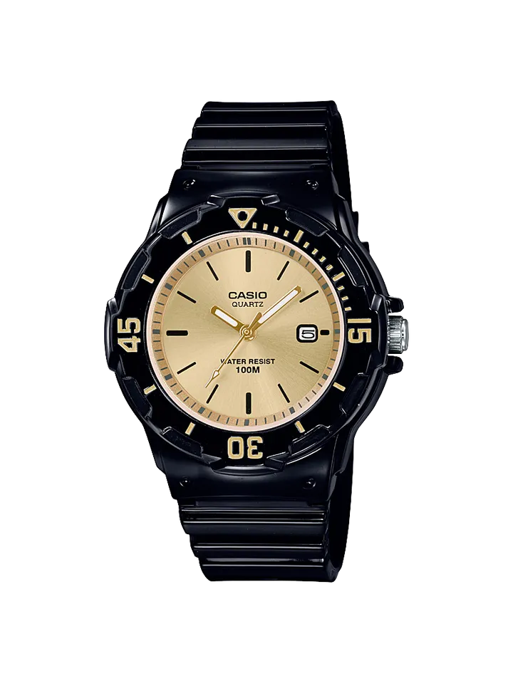 Casio Analog Black resin Band Watch LRW200H-9E