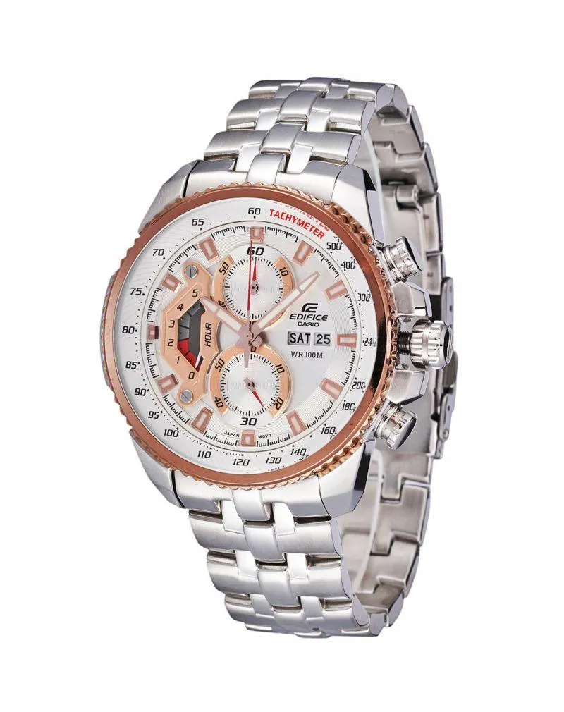 Casio EF-558D 7AV Men's Edifice Stainless Steel Sports Analog Chronograph Watch