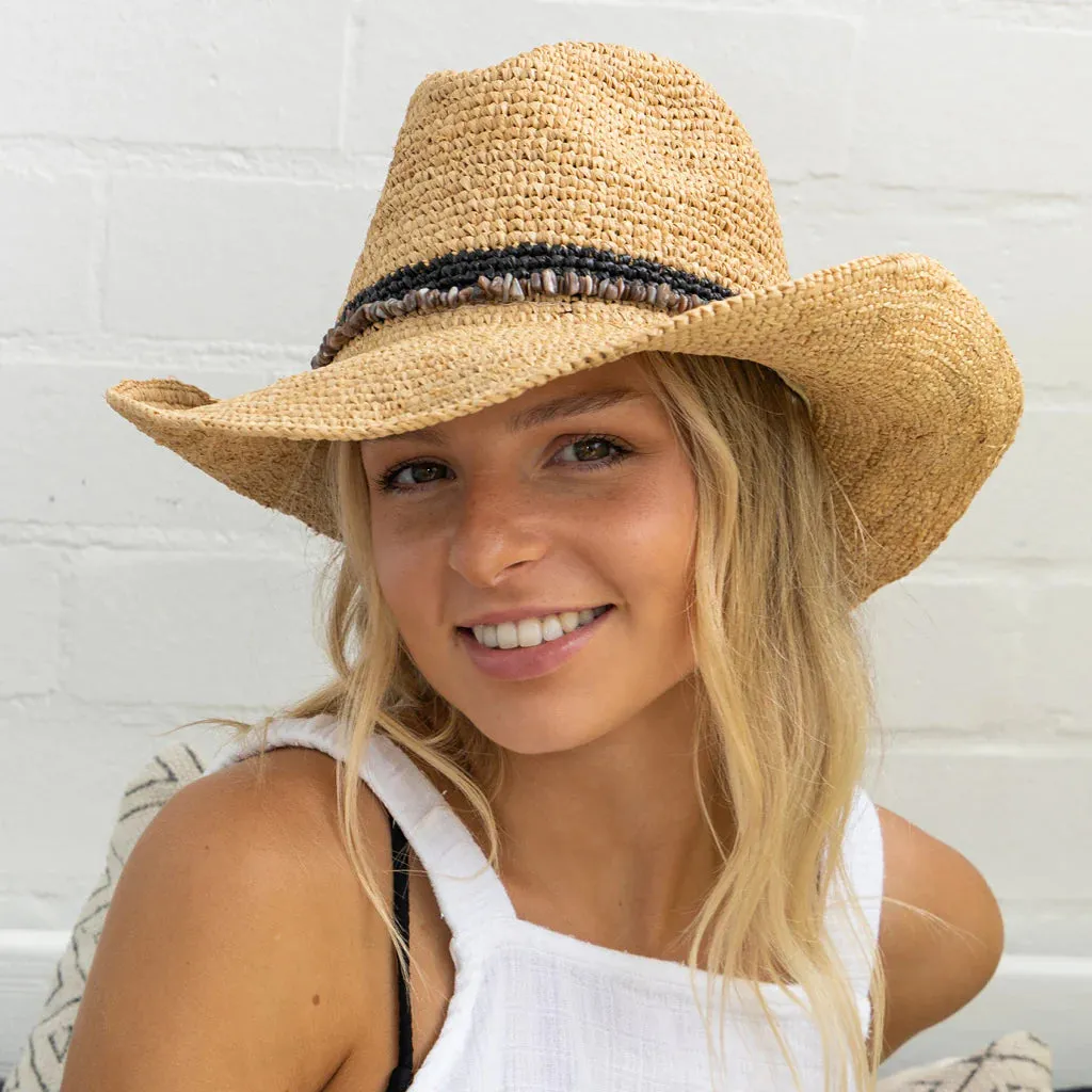 Castaway Handwoven Raffia Cowboy