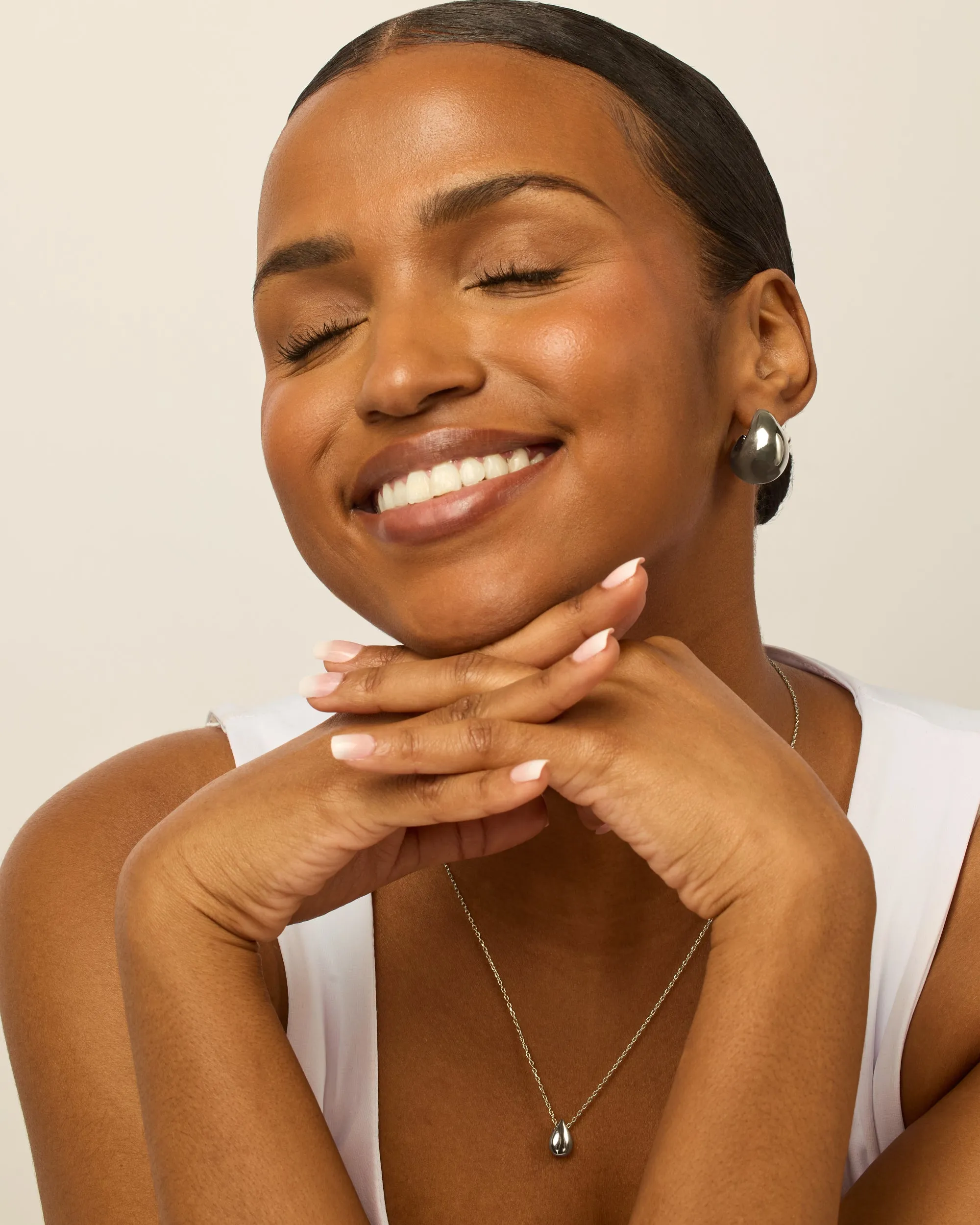Chunky Dome Hoop Earrings