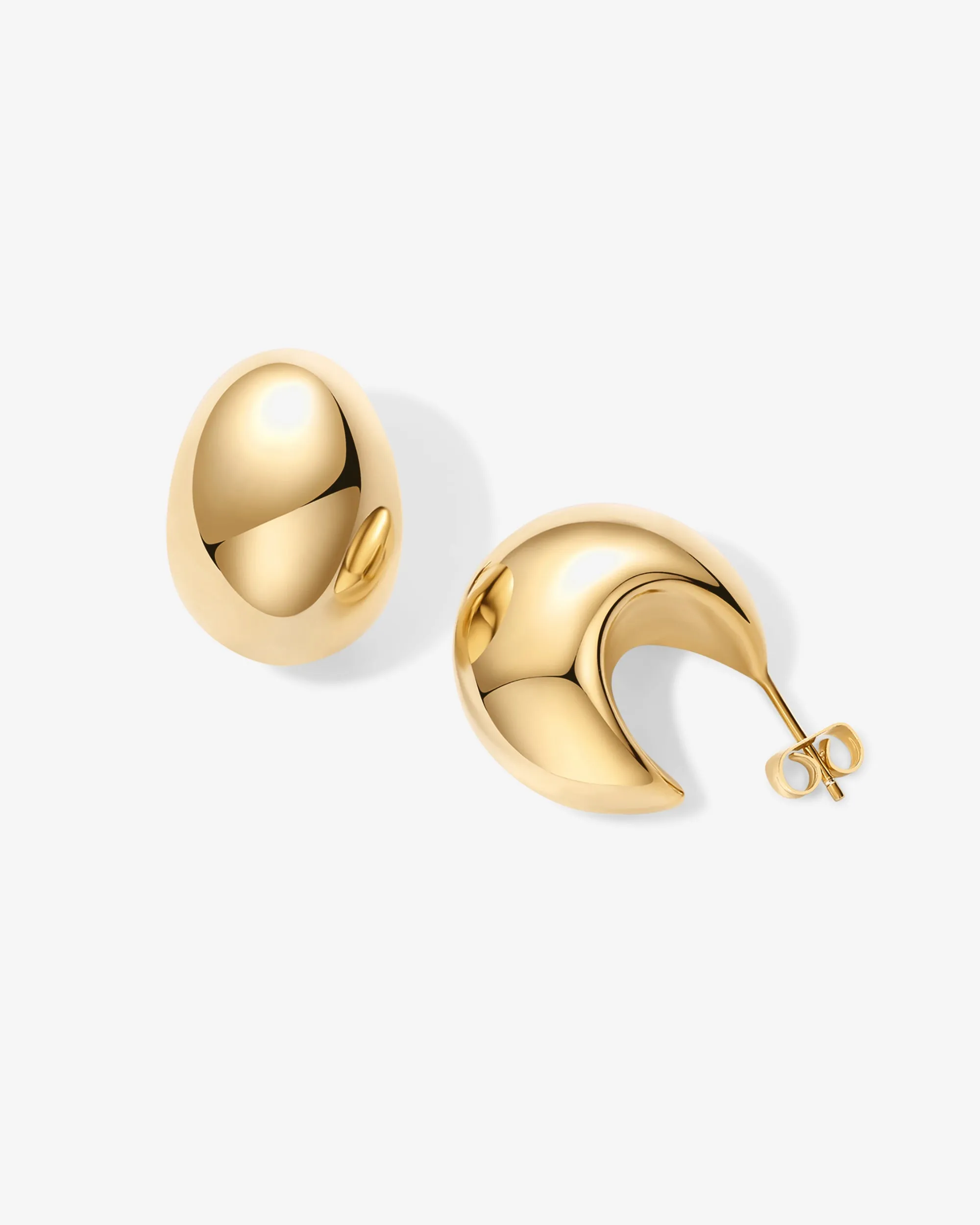 Chunky Dome Hoop Earrings