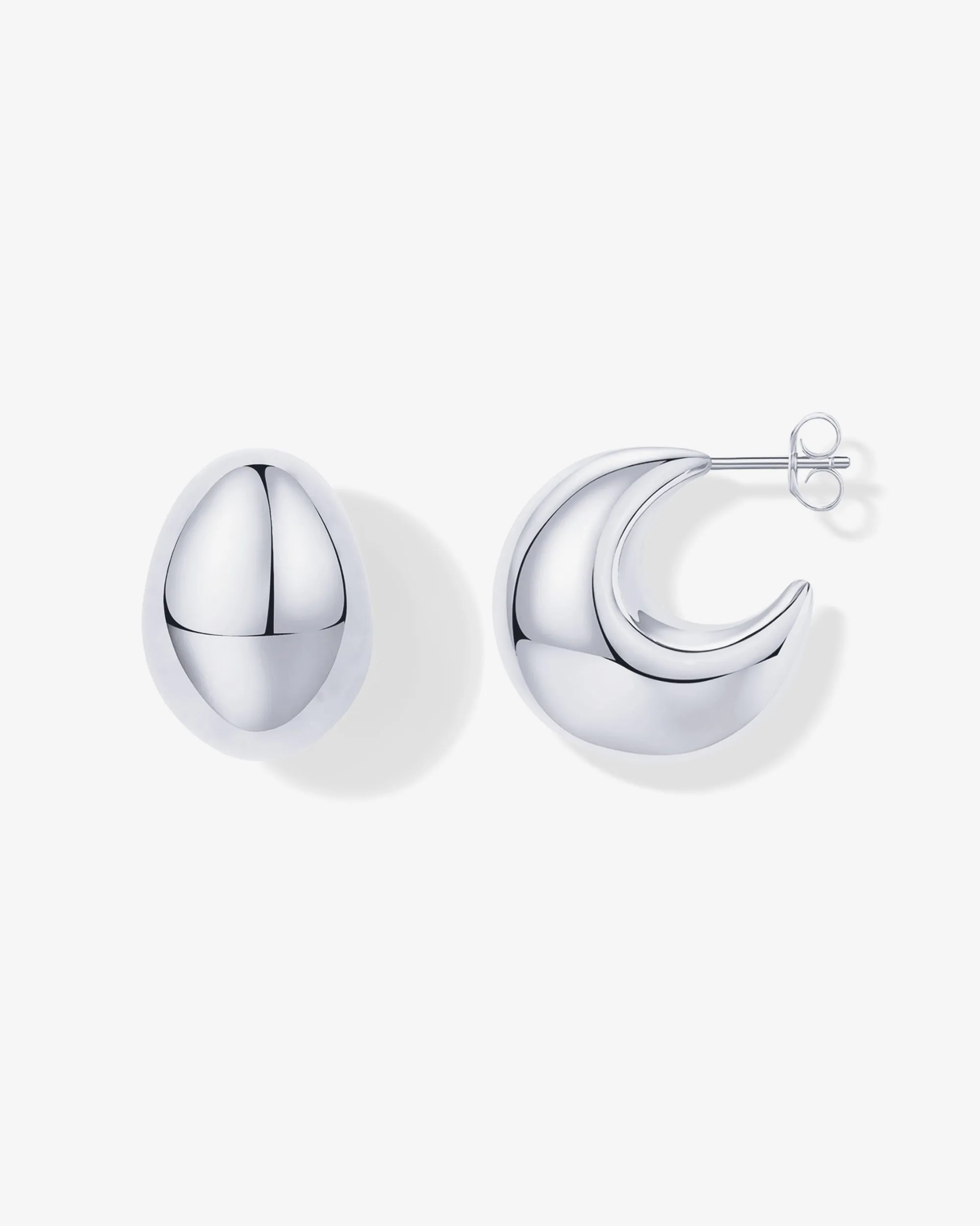 Chunky Dome Hoop Earrings