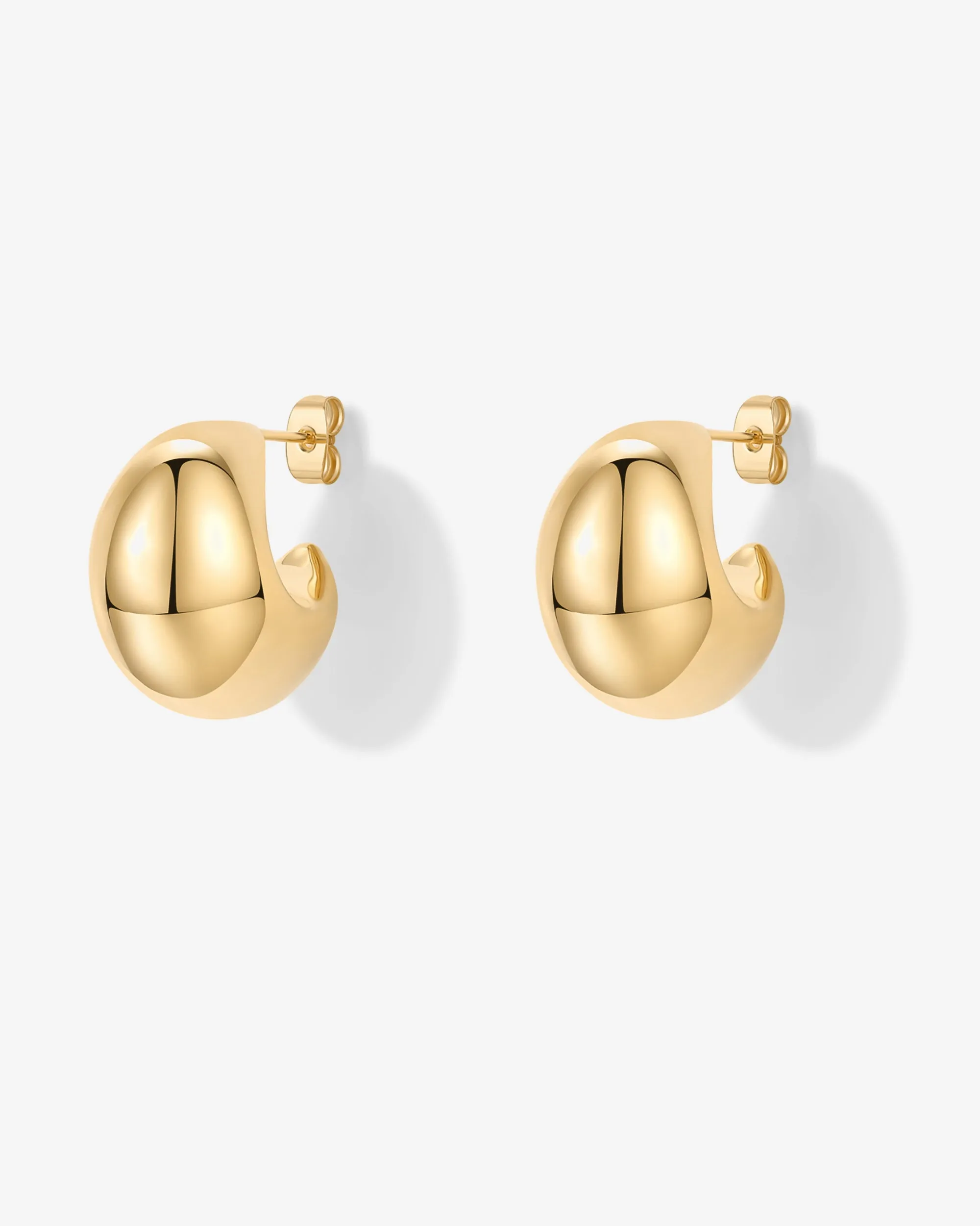 Chunky Dome Hoop Earrings