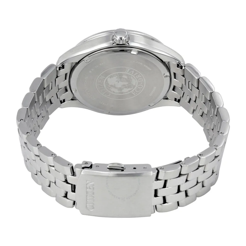 Citizen Eco-Drive Mens Stainless Steel Case and Bracelet Blue Dial Silver Watch - BM7251-53L