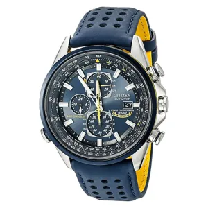 Citizen Mens Eco-Drive Blue Angels World Chronograph Atomic Timekeeping Day Date Watch - AT8020-03L