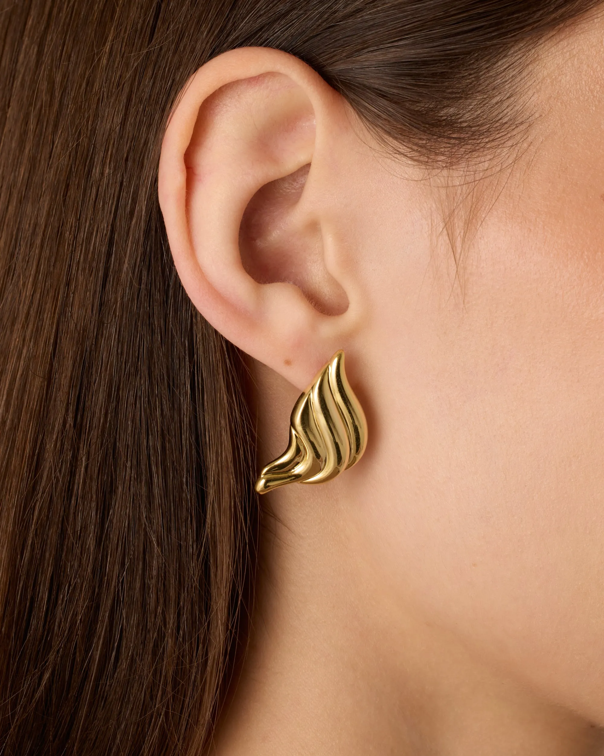 Croissant Stud Earrings