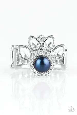 Crown Coronation Blue Ring - Paparazzi Accessories