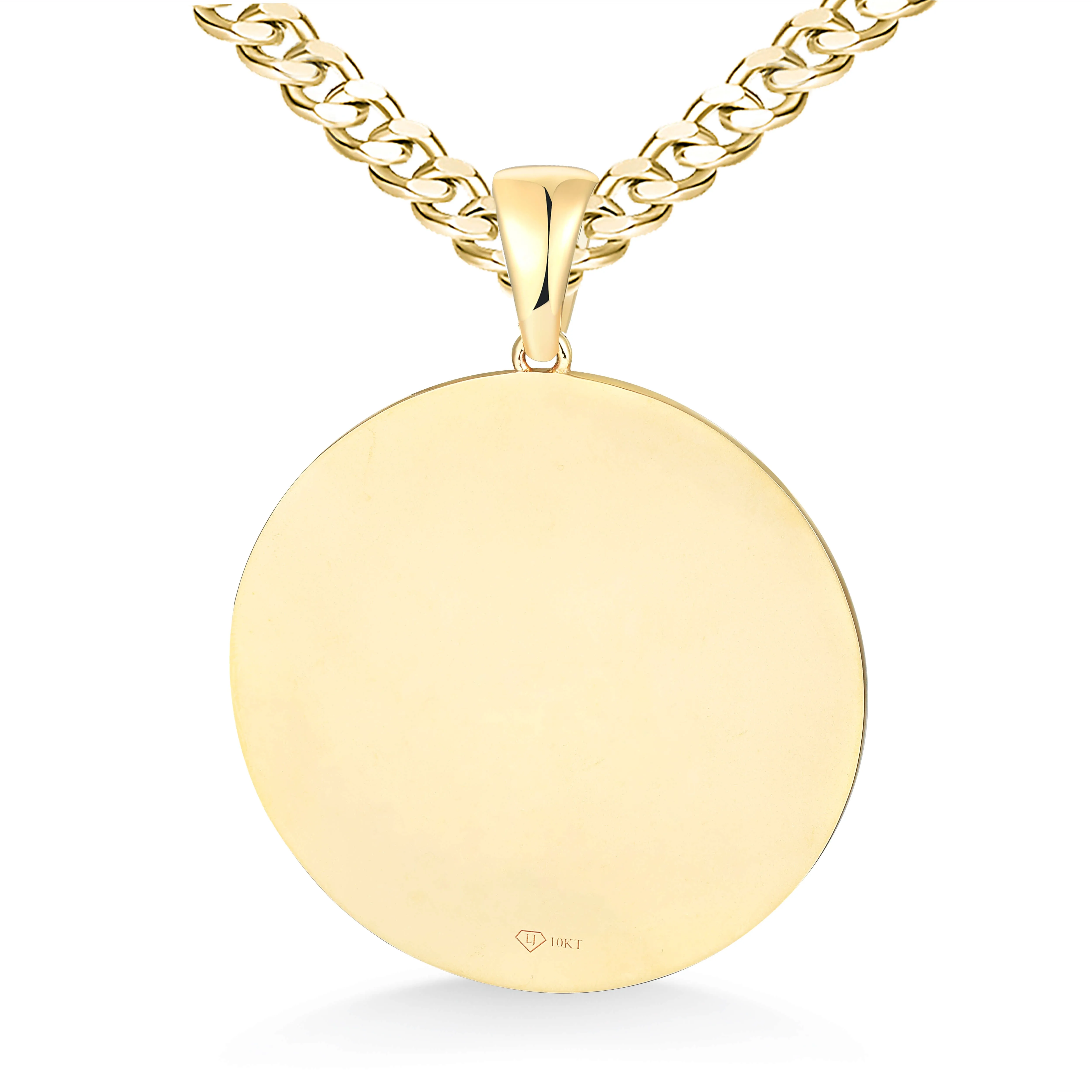 Customizable Initial Medallion Pendant