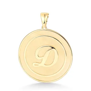 Customizable Initial Medallion Pendant