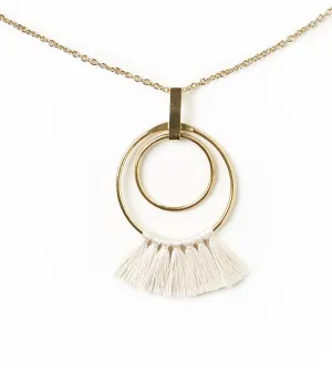 Danu Necklace - Pearl Hoop