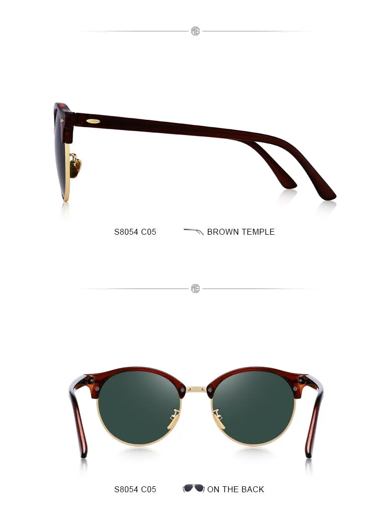 Designer Men Women Classic Retro Rivet Polarized Unisex Glasses Fashion Eyewear UV400 Protection Sunglasses