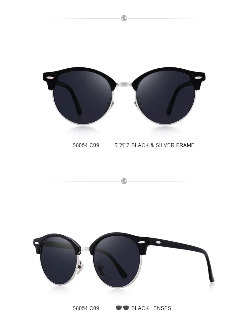 Designer Men Women Classic Retro Rivet Polarized Unisex Glasses Fashion Eyewear UV400 Protection Sunglasses