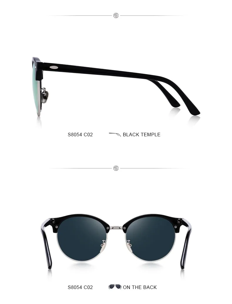 Designer Men Women Classic Retro Rivet Polarized Unisex Glasses Fashion Eyewear UV400 Protection Sunglasses