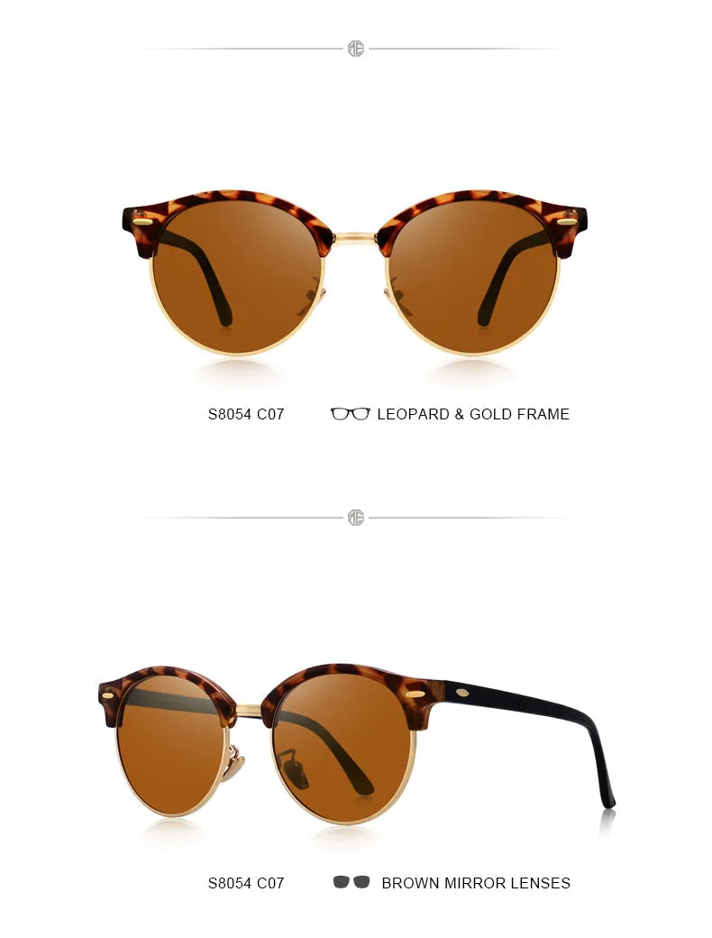 Designer Men Women Classic Retro Rivet Polarized Unisex Glasses Fashion Eyewear UV400 Protection Sunglasses