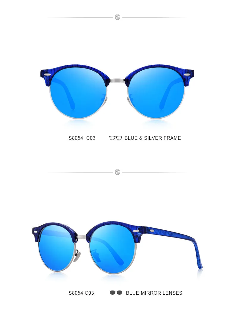 Designer Men Women Classic Retro Rivet Polarized Unisex Glasses Fashion Eyewear UV400 Protection Sunglasses