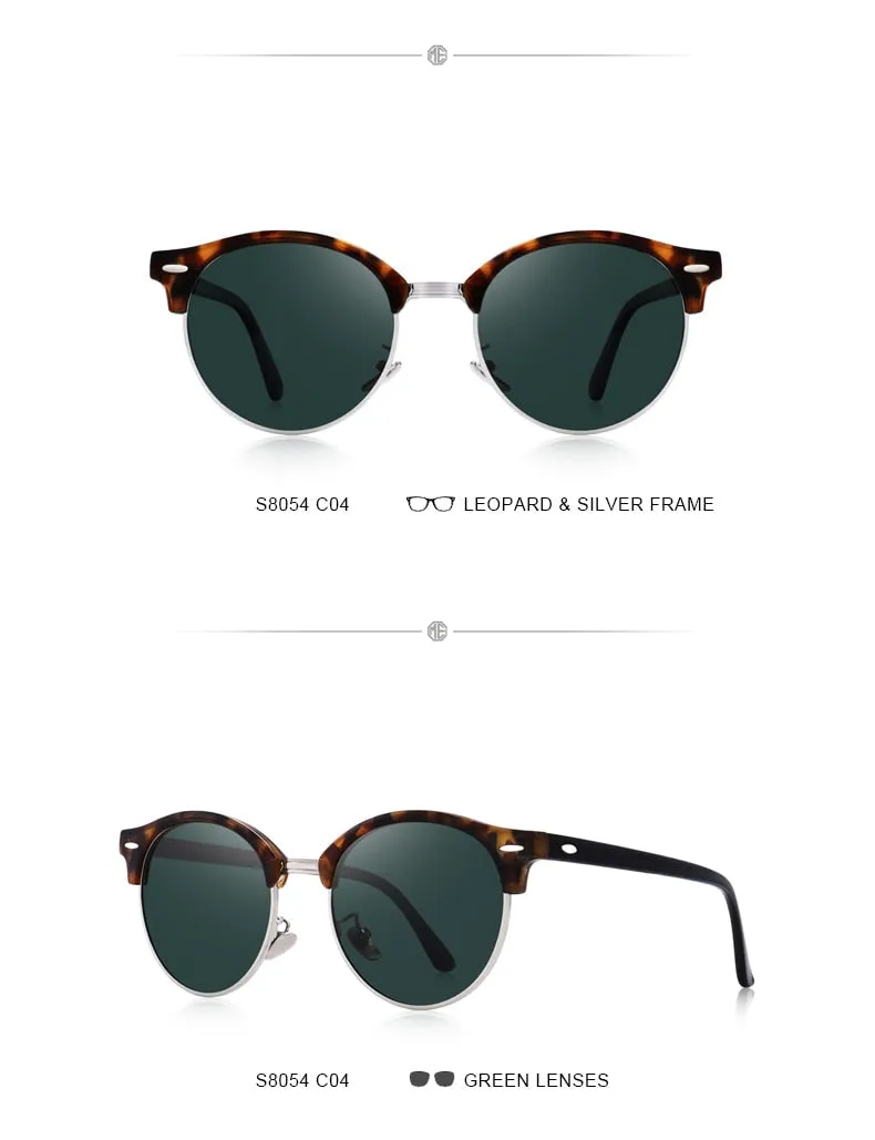 Designer Men Women Classic Retro Rivet Polarized Unisex Glasses Fashion Eyewear UV400 Protection Sunglasses