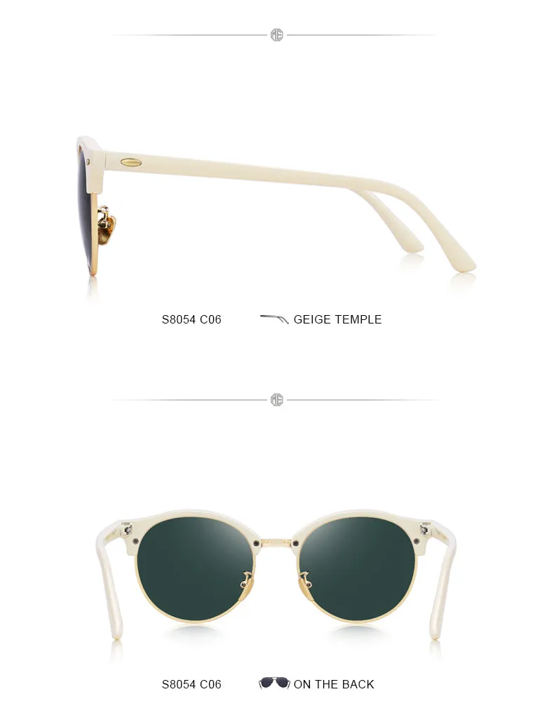 Designer Men Women Classic Retro Rivet Polarized Unisex Glasses Fashion Eyewear UV400 Protection Sunglasses