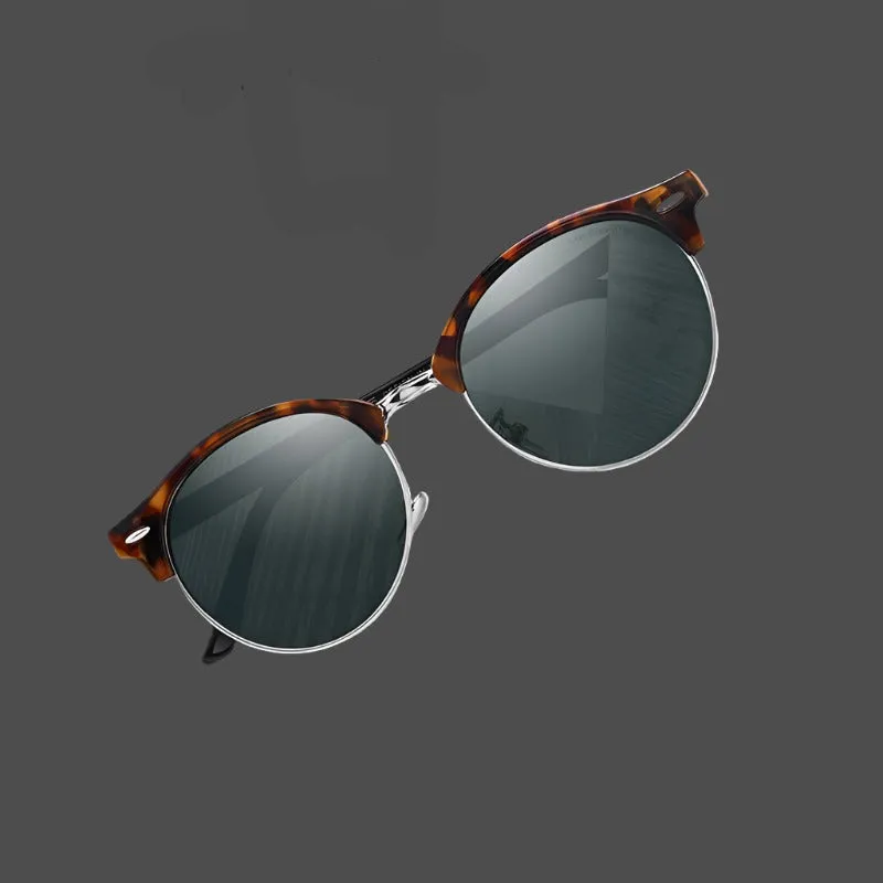 Designer Men Women Classic Retro Rivet Polarized Unisex Glasses Fashion Eyewear UV400 Protection Sunglasses