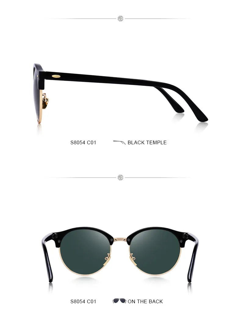 Designer Men Women Classic Retro Rivet Polarized Unisex Glasses Fashion Eyewear UV400 Protection Sunglasses