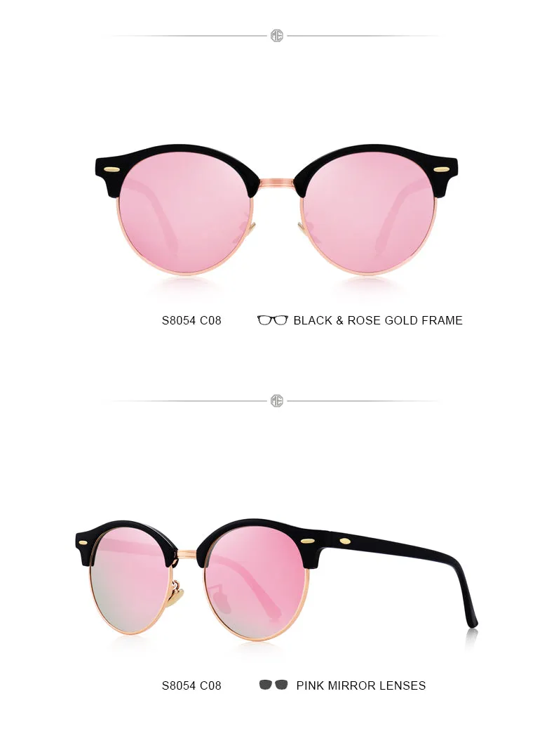 Designer Men Women Classic Retro Rivet Polarized Unisex Glasses Fashion Eyewear UV400 Protection Sunglasses