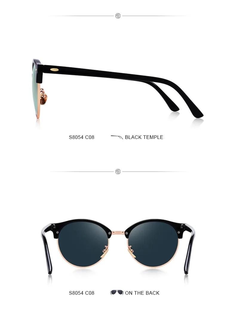 Designer Men Women Classic Retro Rivet Polarized Unisex Glasses Fashion Eyewear UV400 Protection Sunglasses