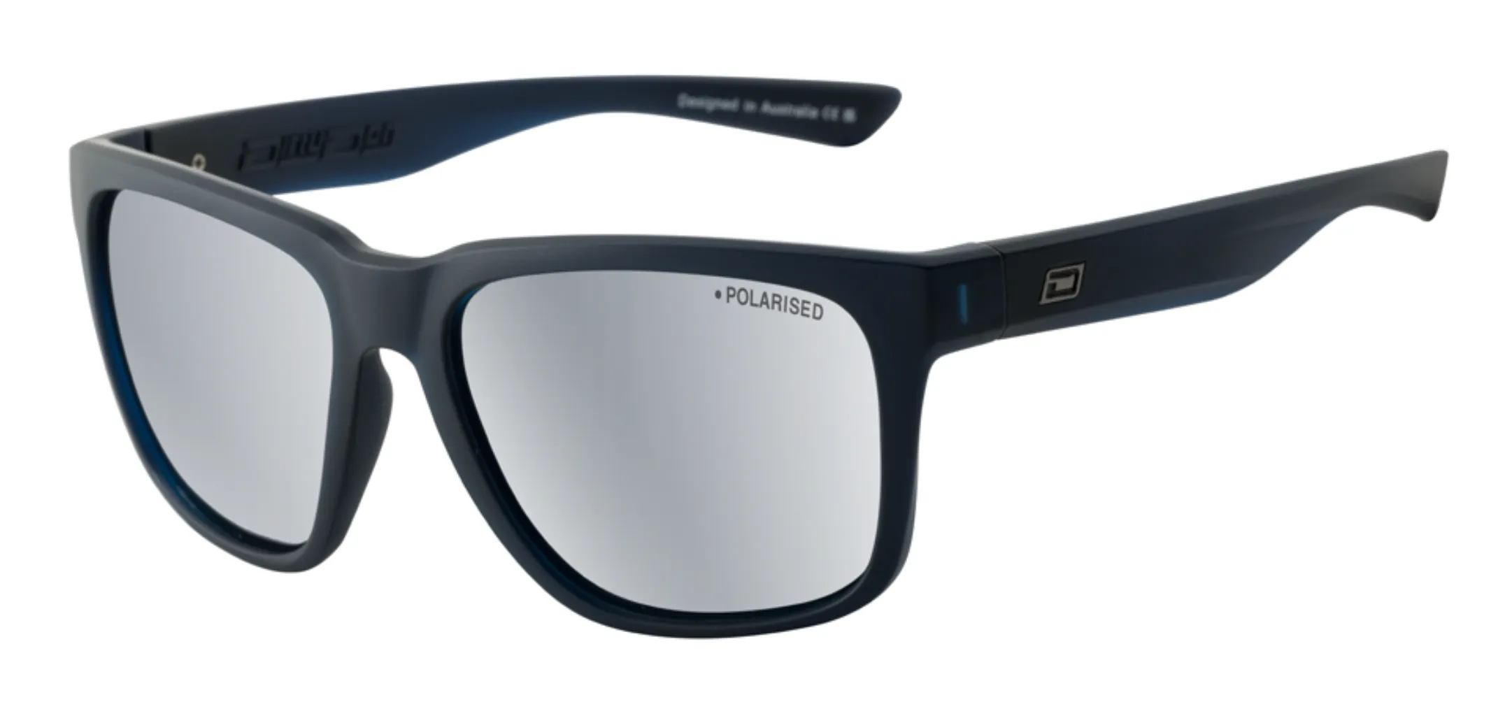 Dirty Dog -Kooky 53727 Sunglasses Satin Blue -Grey/Silver Mirror Polarised