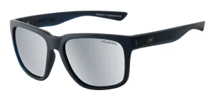 Dirty Dog -Kooky 53727 Sunglasses Satin Blue -Grey/Silver Mirror Polarised