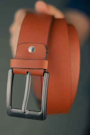 Django - Leather Belt - Marmalade