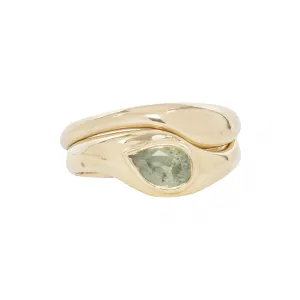 EMMELINE RING / GOLD / PEAR SAPPHIRE