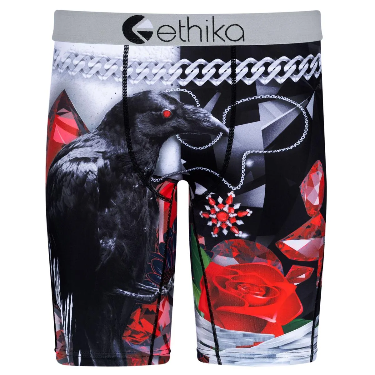 Ethika Men's Rich Raven Boxer Briefs