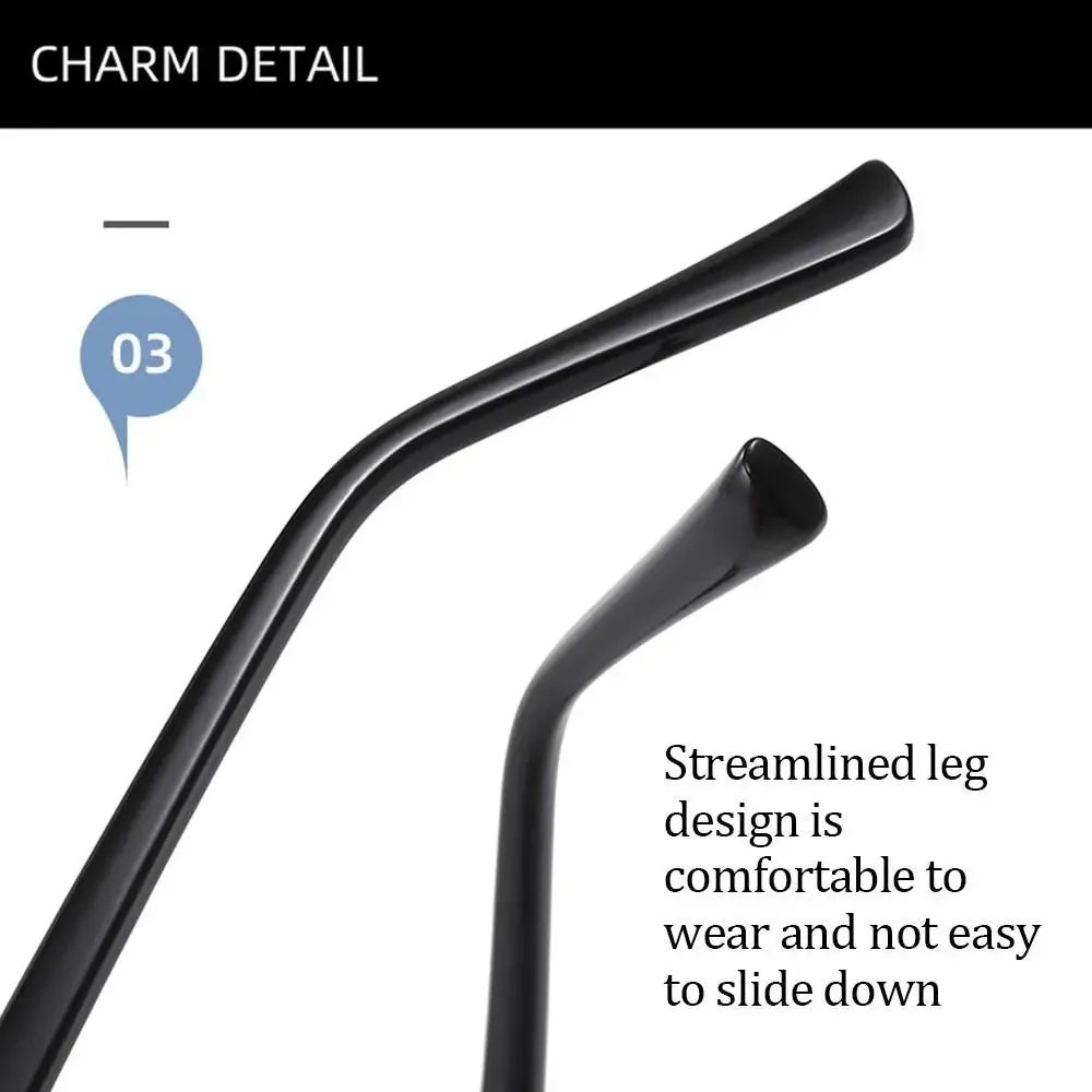 Fashion Metal Frame Simple Vintage Business Reading Glasses Anti-Blue Light Ultra Light Glasses Eye Protection For Men Women