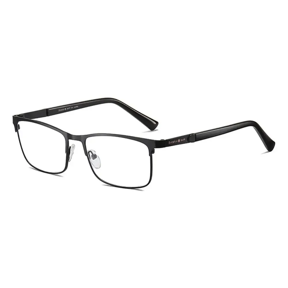 Fashion Metal Frame Simple Vintage Business Reading Glasses Anti-Blue Light Ultra Light Glasses Eye Protection For Men Women