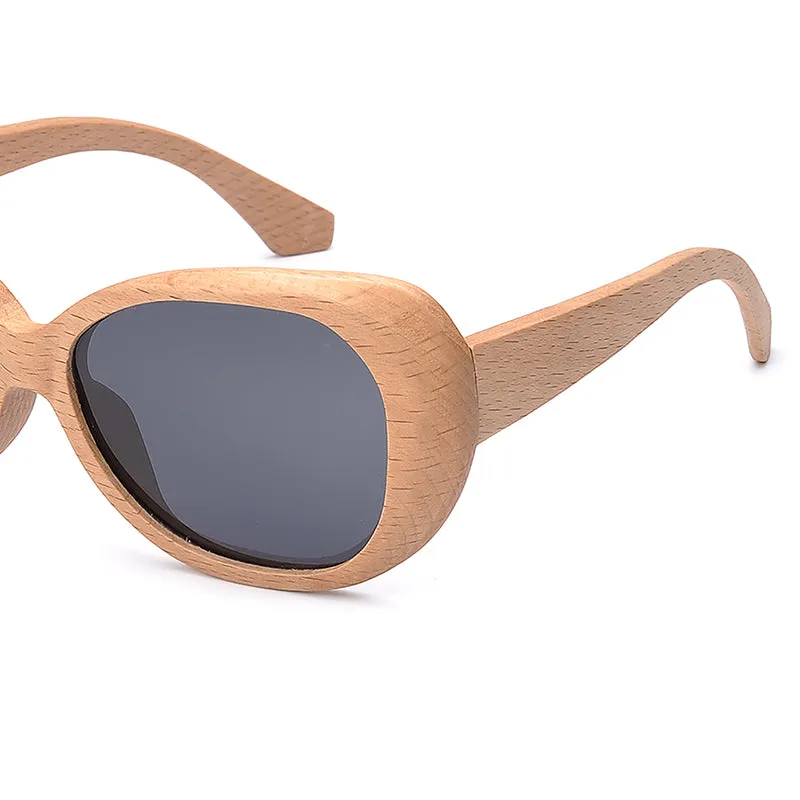 Fashion Polarized  Handmade Wooden Pilot Sunglasses With Wood Box Case