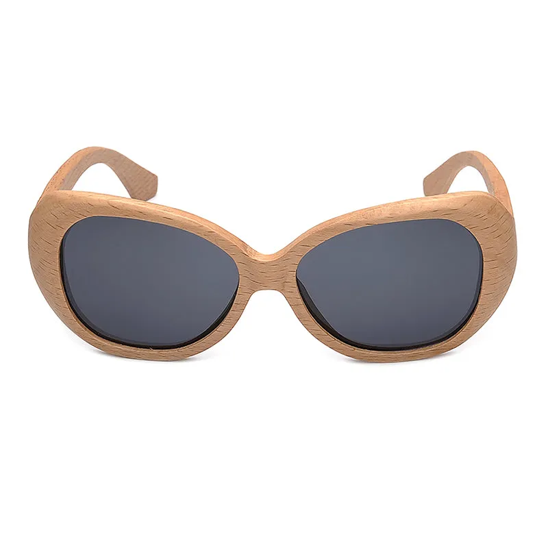 Fashion Polarized  Handmade Wooden Pilot Sunglasses With Wood Box Case