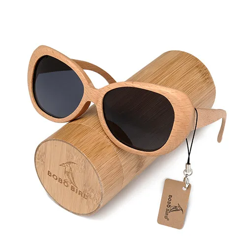 Fashion Polarized  Handmade Wooden Pilot Sunglasses With Wood Box Case