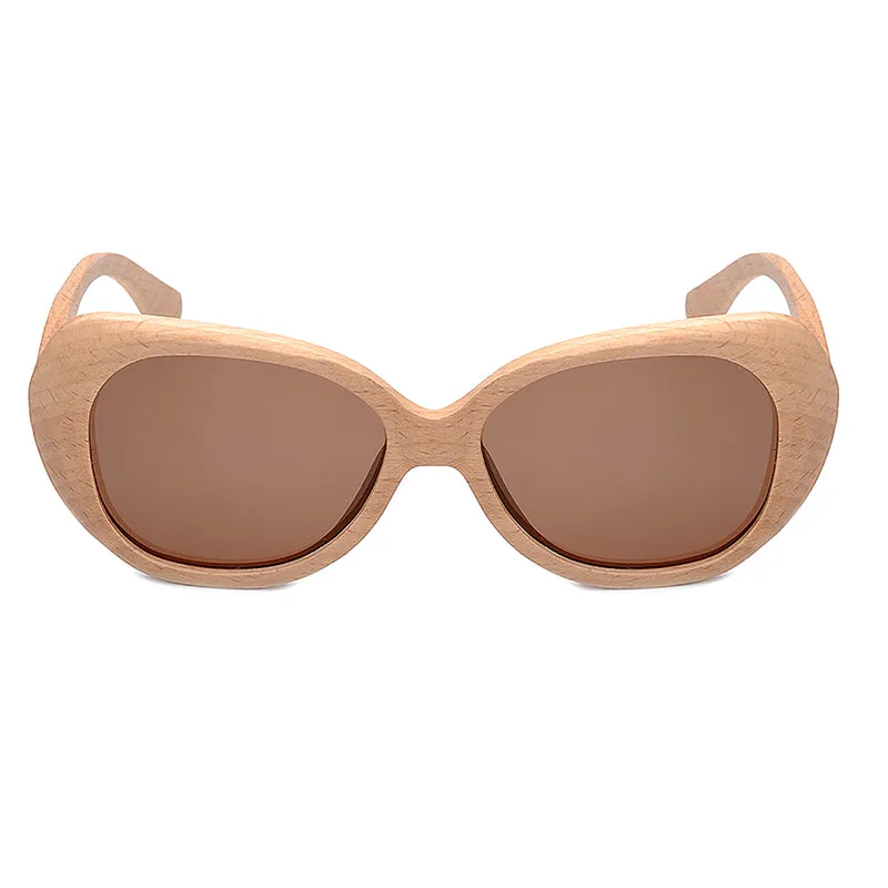 Fashion Polarized  Handmade Wooden Pilot Sunglasses With Wood Box Case