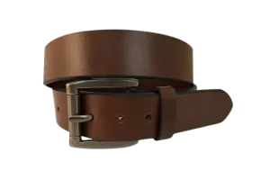 Gem Dandy Men's Brown Top Grain Leather Belt