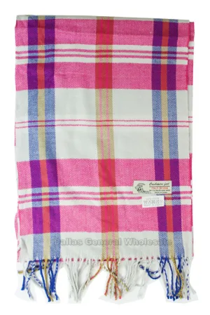 Girls Plaid Fashion Cashmere Feel Scarf Wholesale