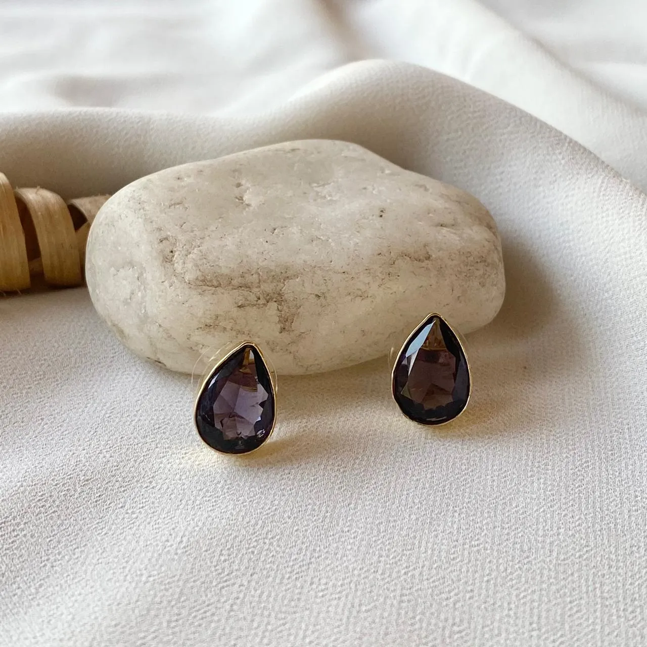 Glossy Rain drops Studs (Colour Options)