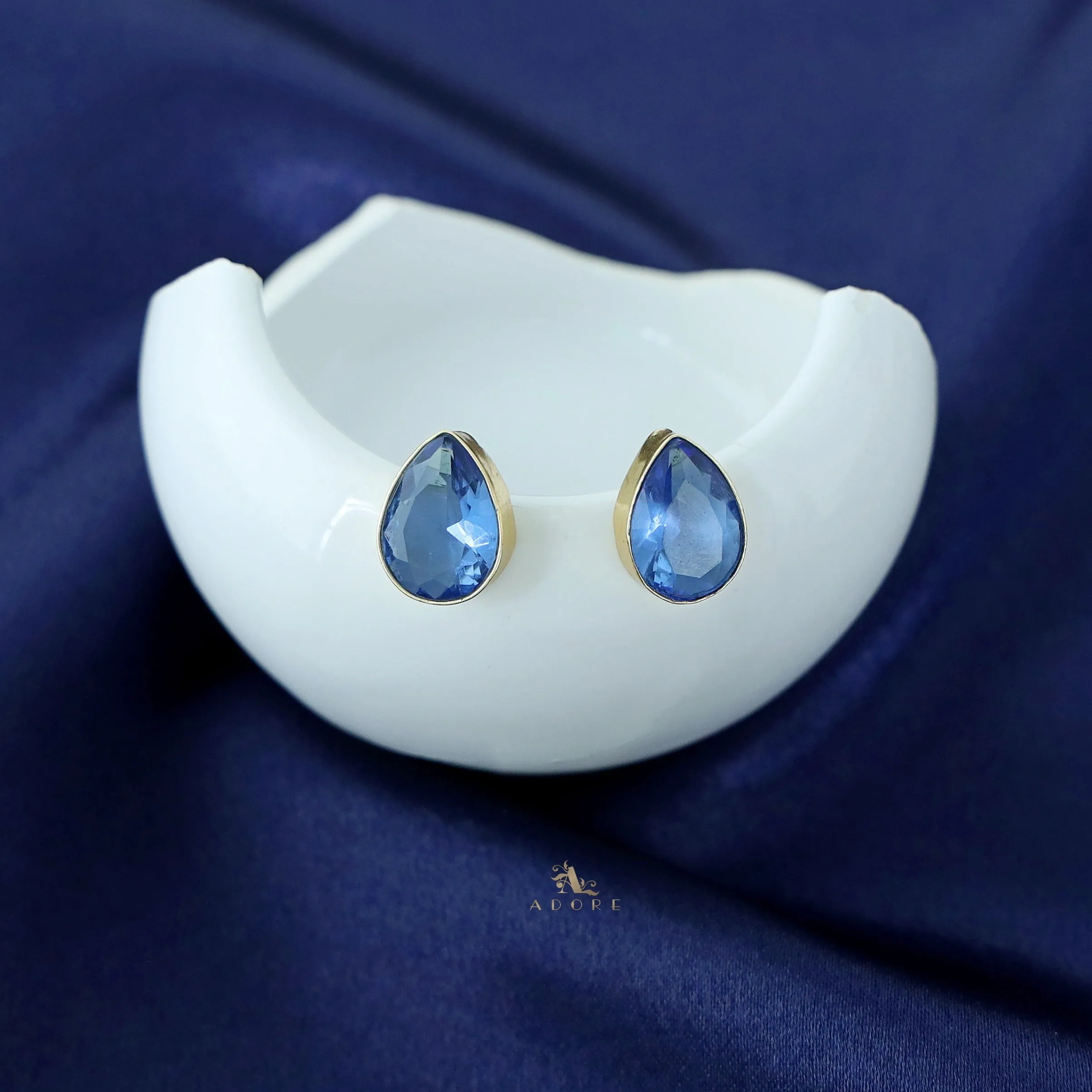 Glossy Rain drops Studs (Colour Options)