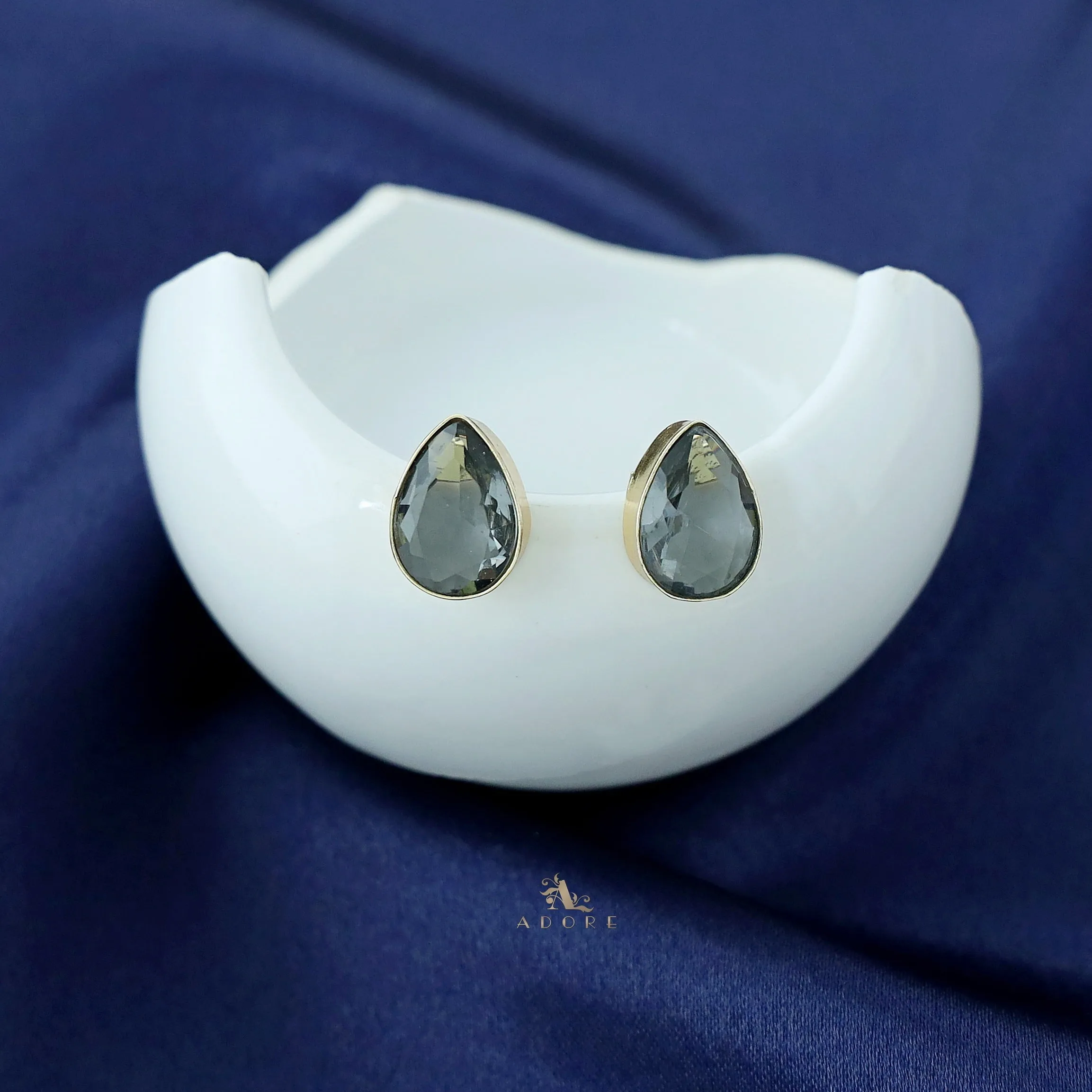 Glossy Rain drops Studs (Colour Options)