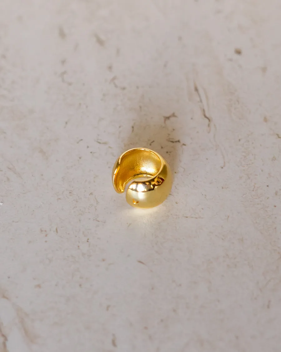 Gold Ball Ear Cuff